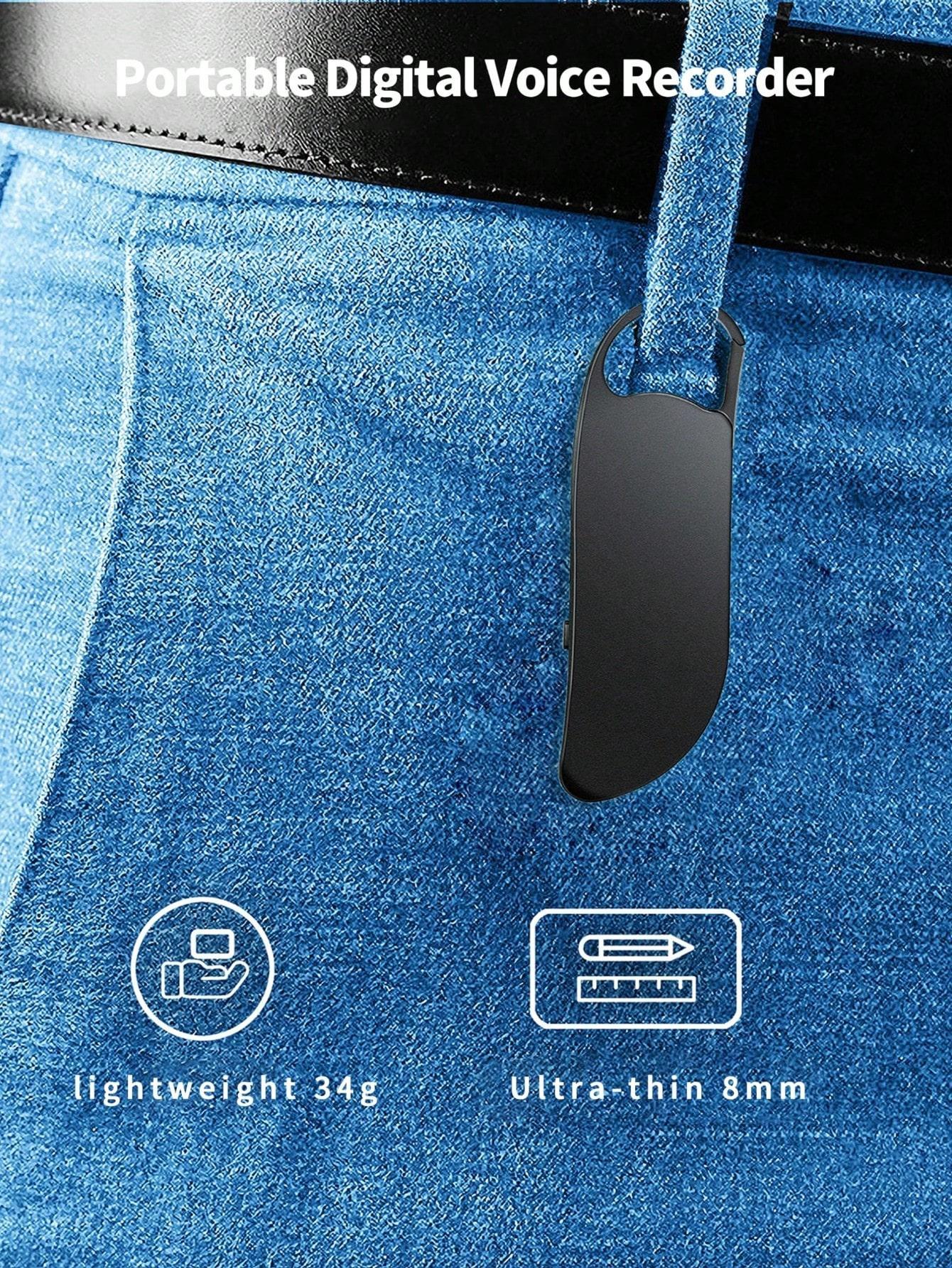 Digital Voice Recorder, USB C Interface, Voice Activation And Noise Reduction, Suitable For Lectures, Meetings, Interviews