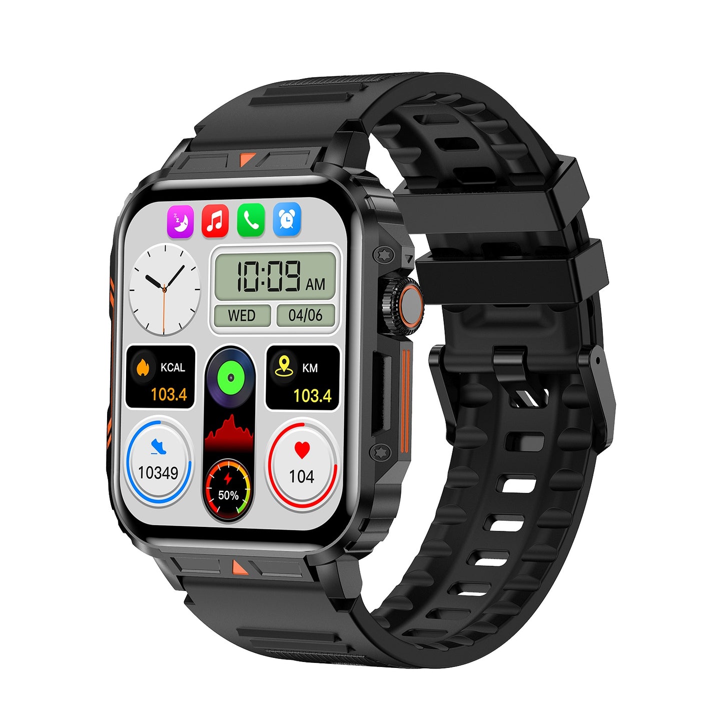 Sports Square Smartwatch Answer Call